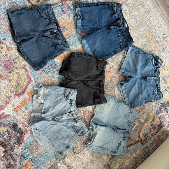 women Stylish Denim Shorts Collection sz 8-10 - Picture 2 of 5